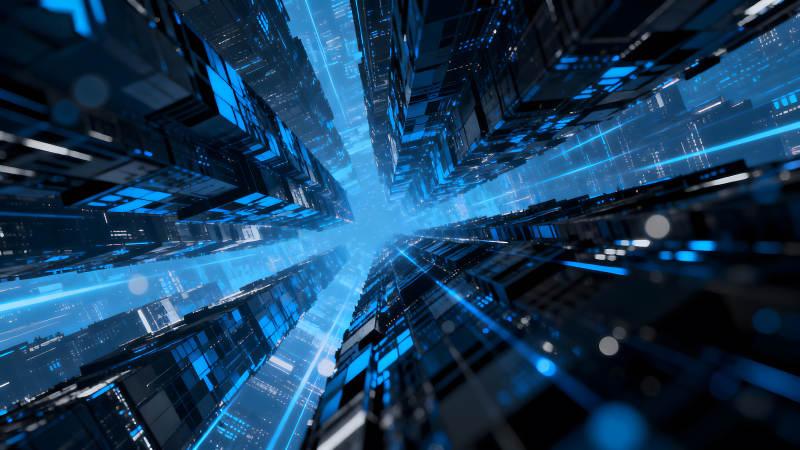 未來科技城市視角-圖片