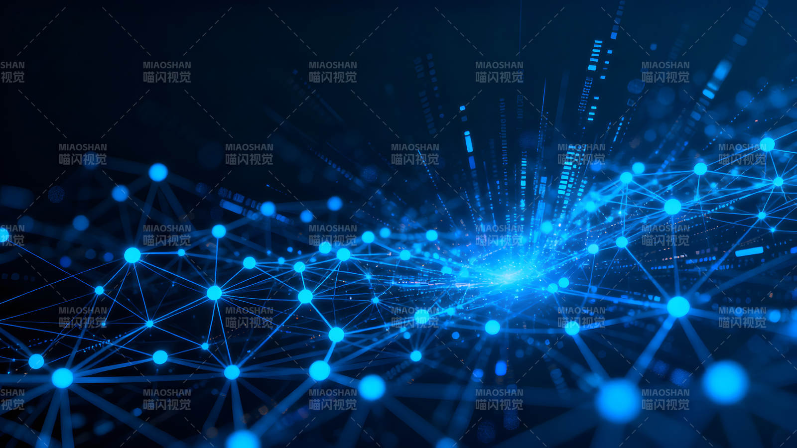 藍色科技網絡連接圖像圖片