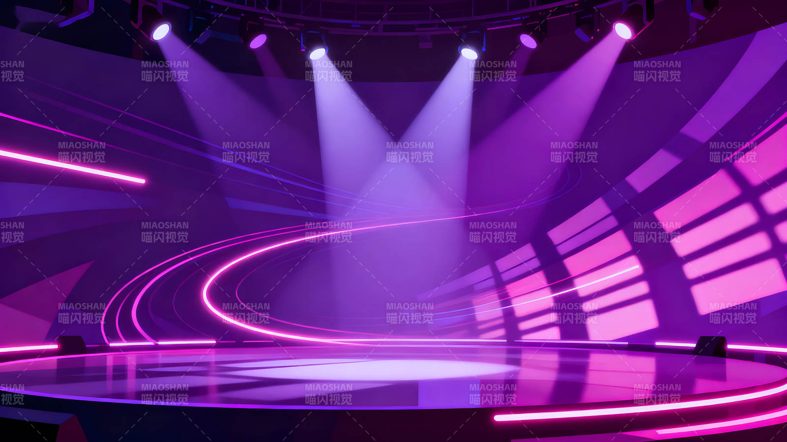 舞台灯光氛围感十足充满梦幻-图片