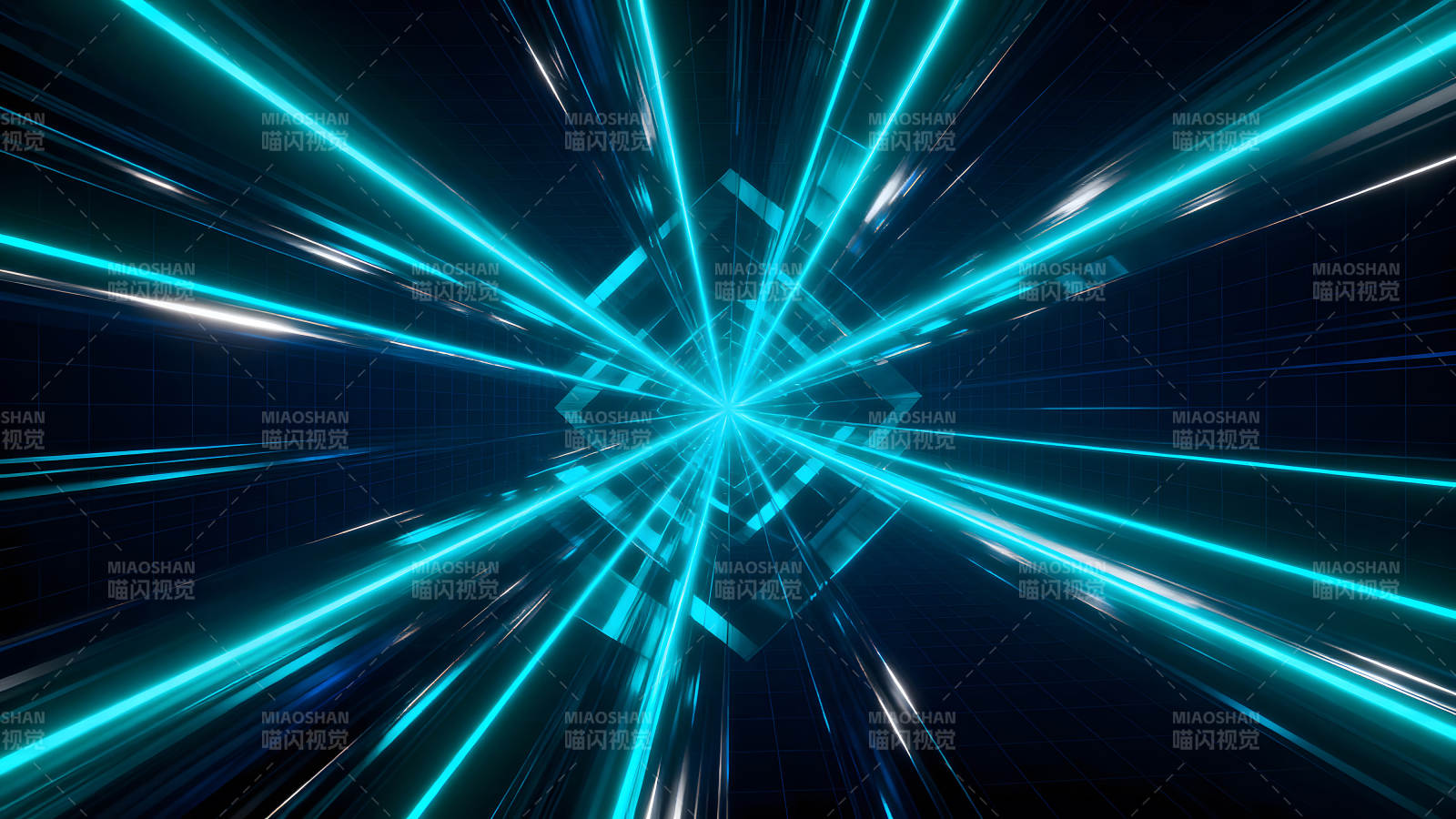 科技感十足的光线爆发-图片