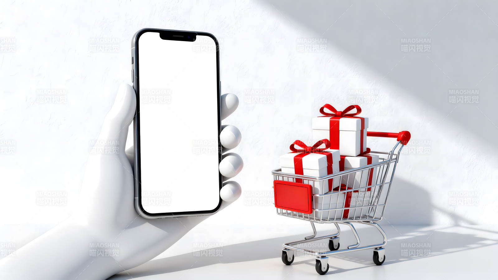手機購物禮品車購物-圖片