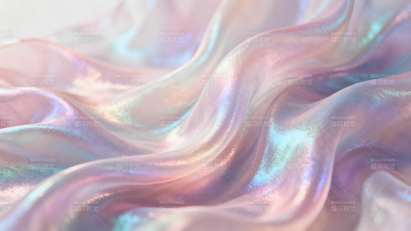 梦幻绸缎光影流动浪漫唯美光泽-图片