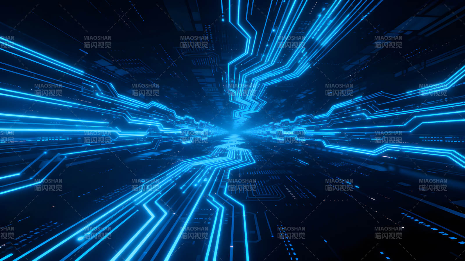 未來(lái)科技感電路圖景-圖片