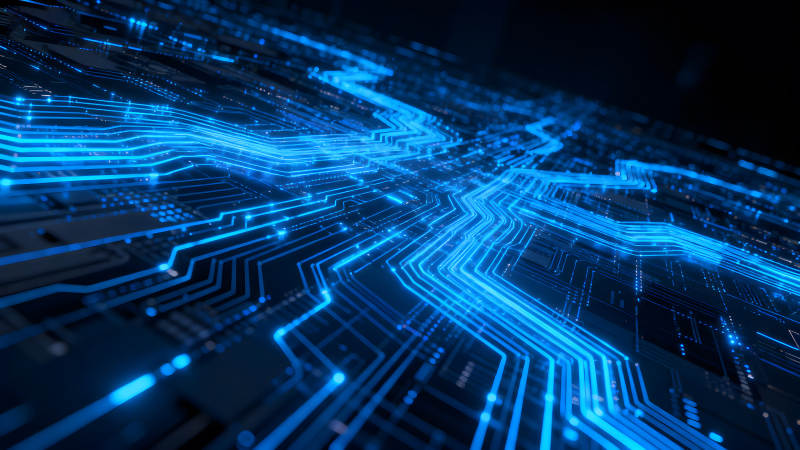电路板蓝光科技感-图片