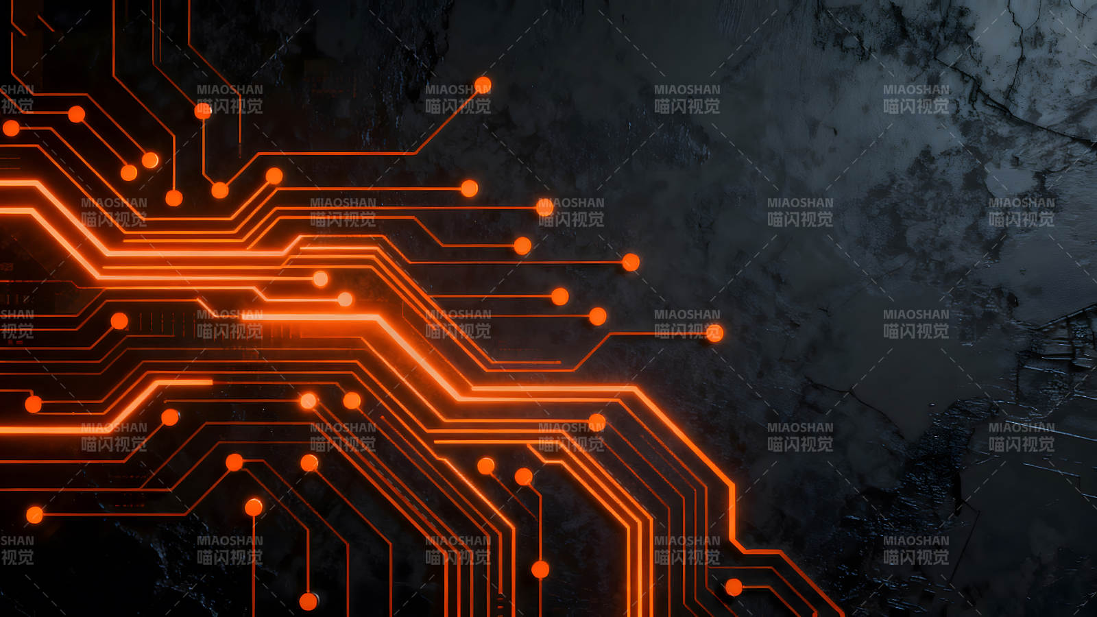 电路板发光科技感十足-图片