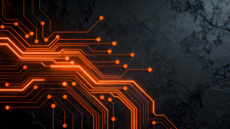 电路板发光科技感十足-图片