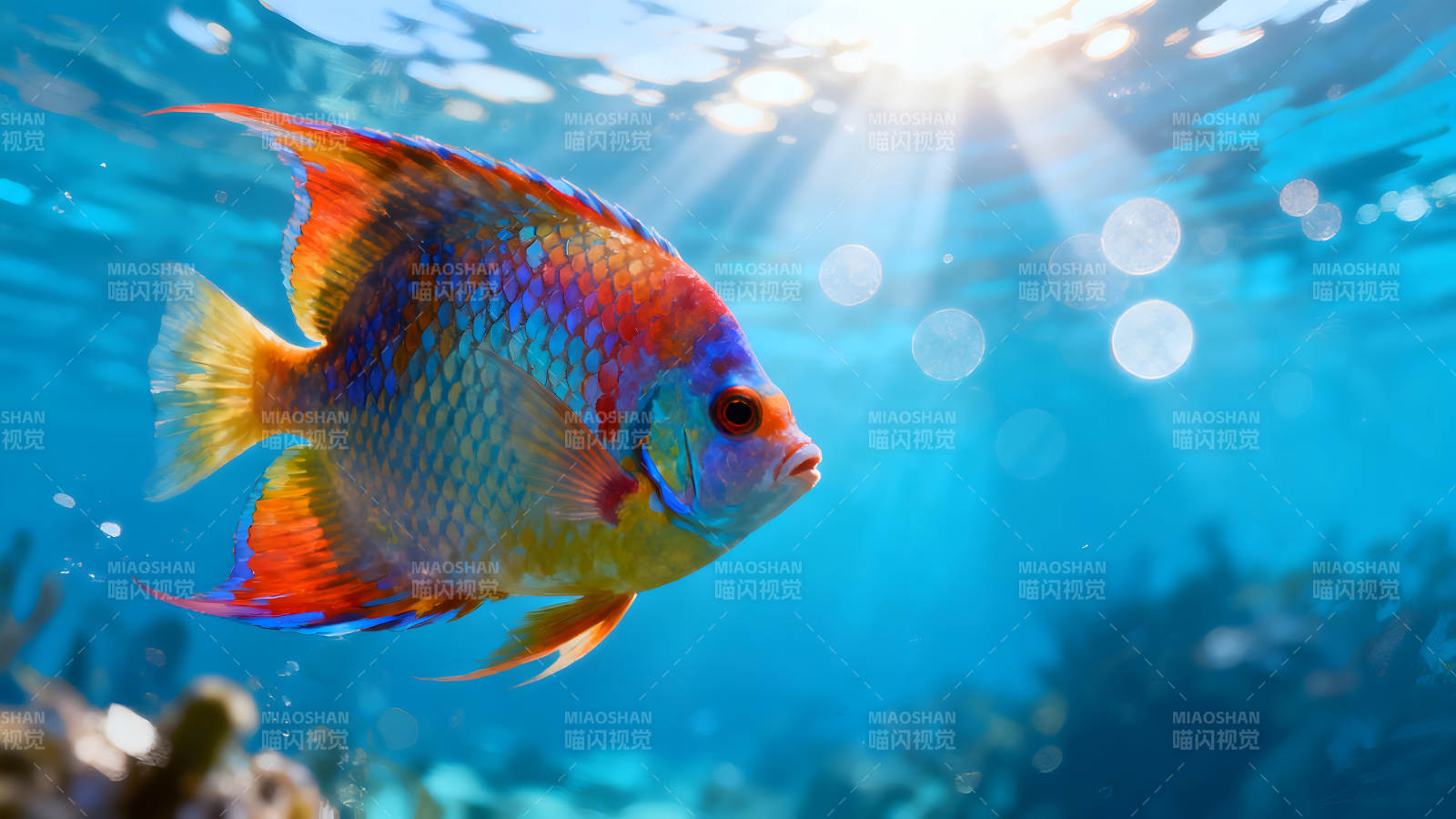 海底世界绚丽鱼儿畅游-图片