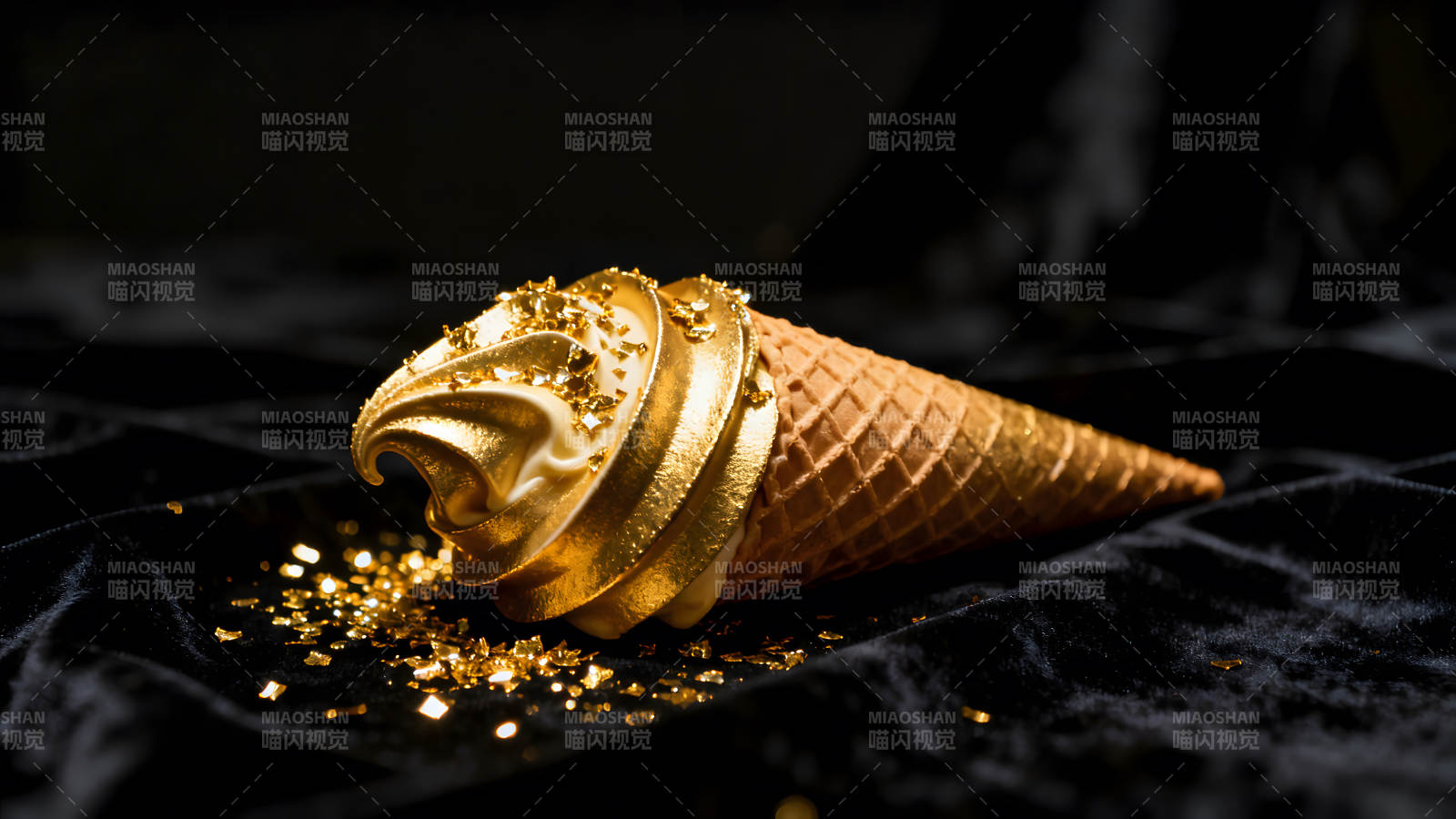 金箔冰淇淋奢华诱人-图片