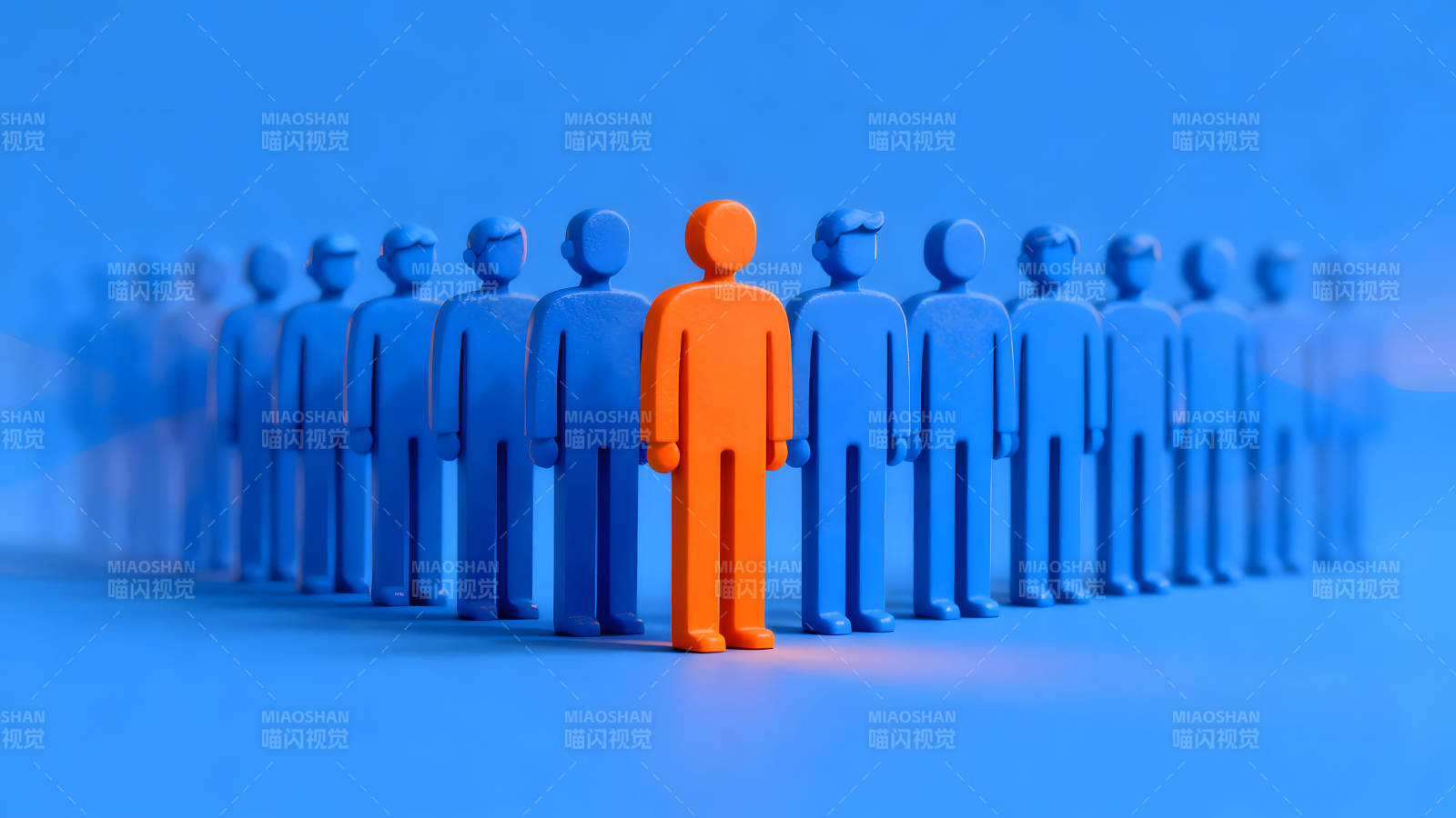 突出個體與群體-圖片