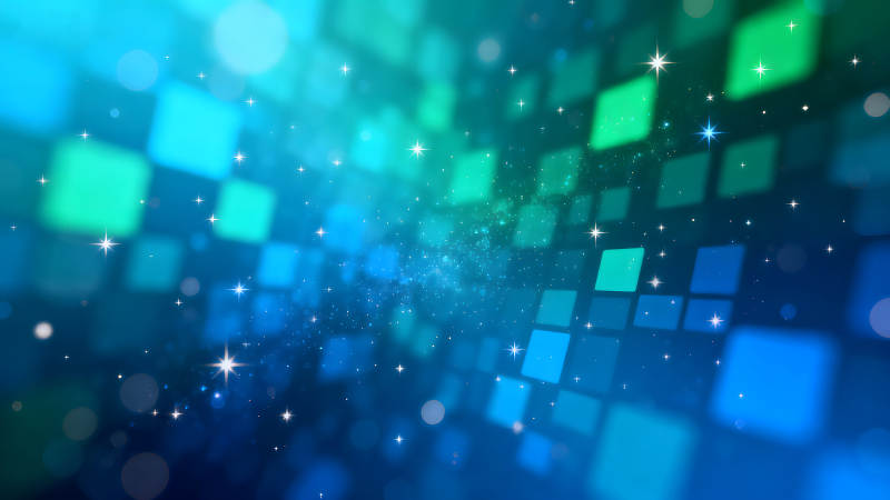 蓝色渐变背景星光闪耀-图片