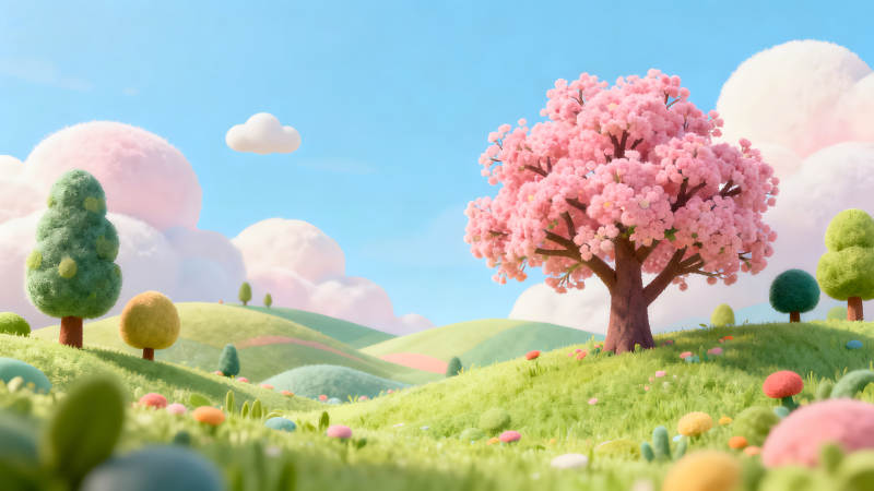 夢幻田園風(fēng)光春意盎然-圖片