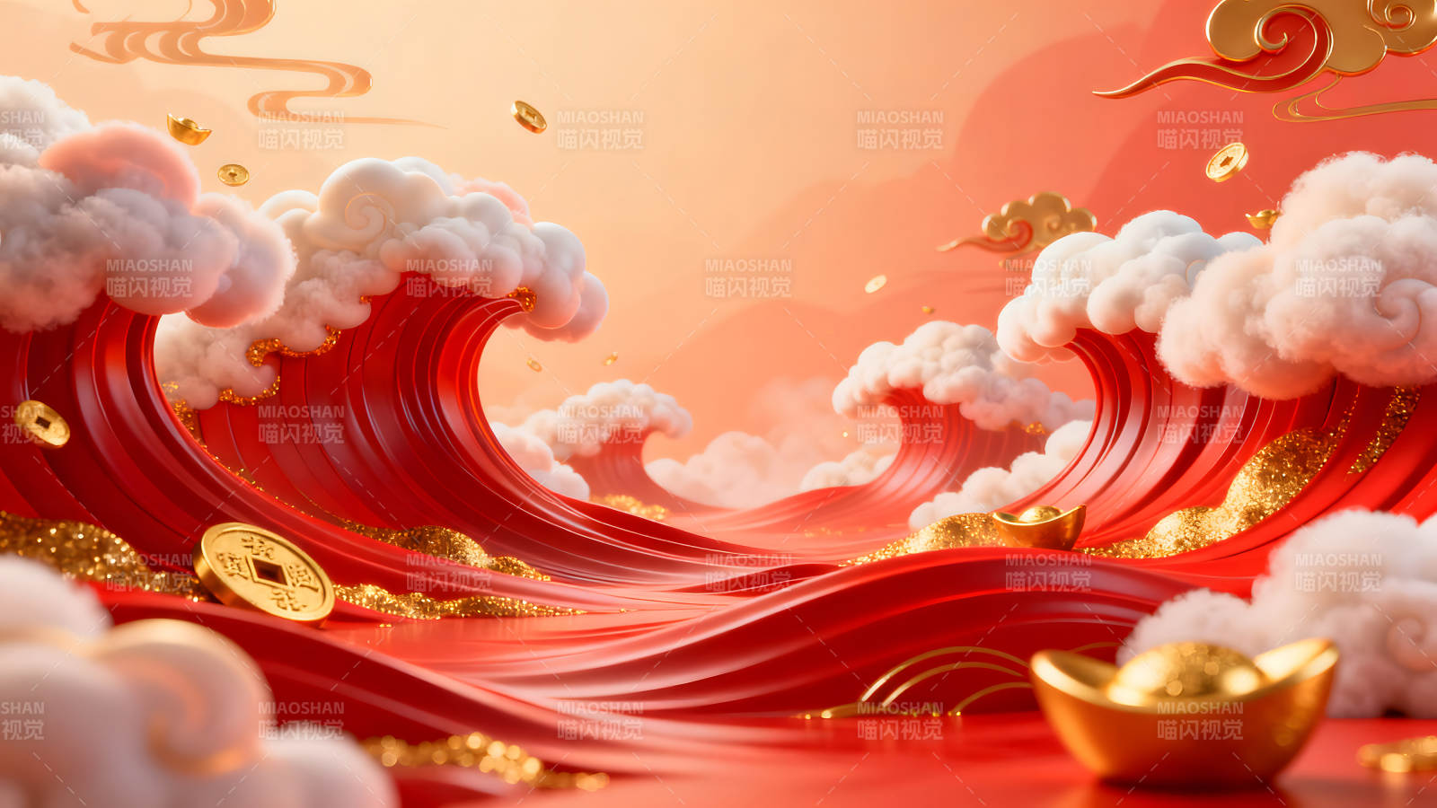 中國(guó)新年風(fēng)格的藝術(shù)作品-圖片