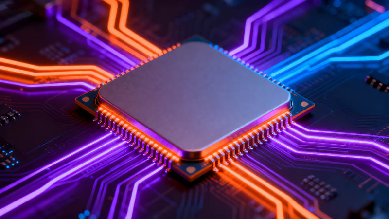 電子元件特寫電路板細節渲染-圖片