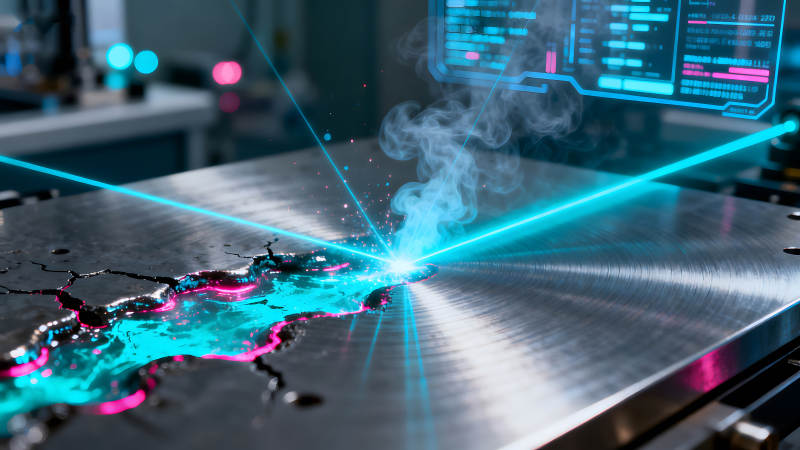 激光切割金屬材料的場景-圖片