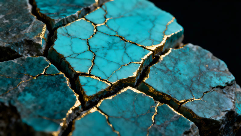 翠綠寶石黃金鑲嵌藝術品-圖片