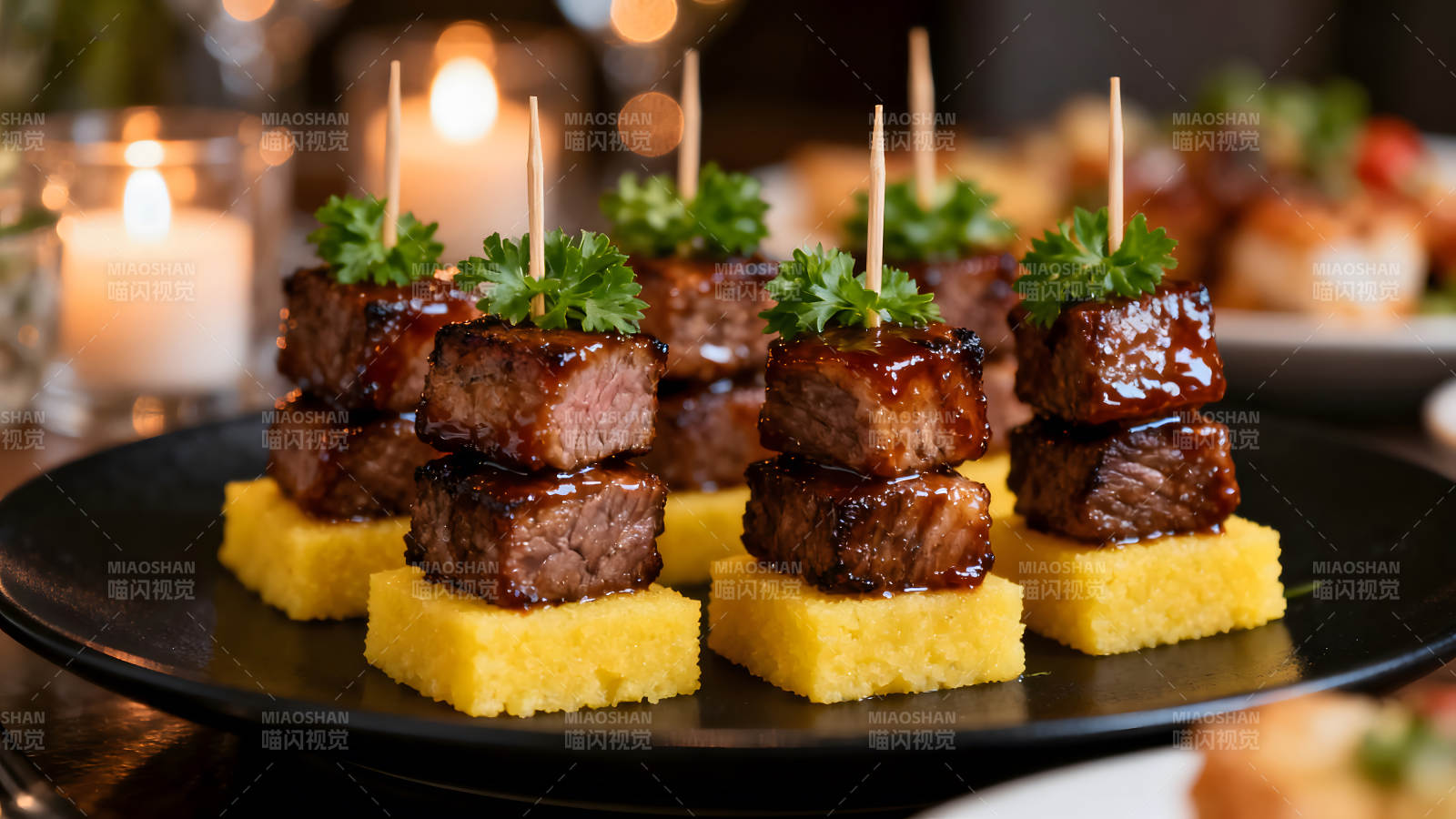 美食開胃小點牛肉粒-圖片