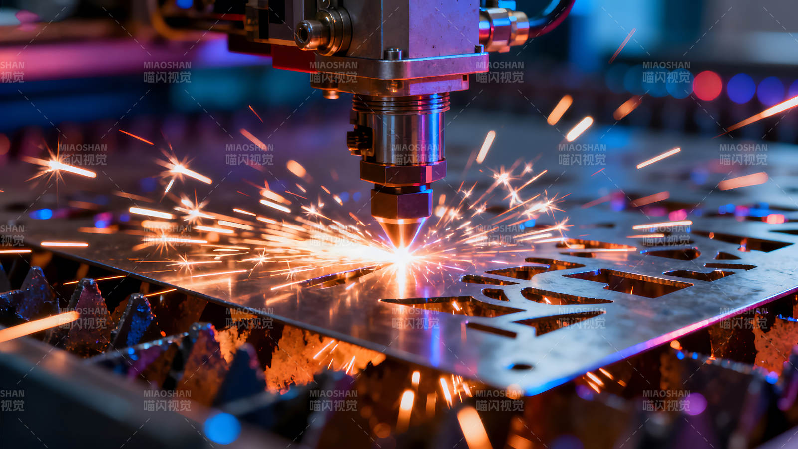 金属切割激光器加工特写-图片