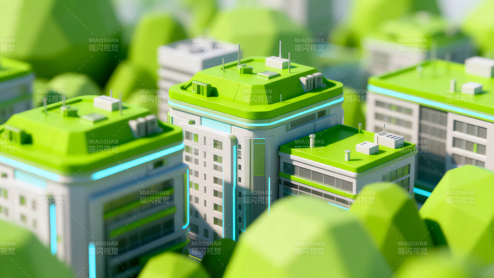 未来城市建筑群景观-图片