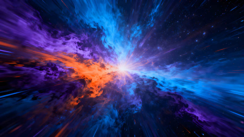 宇宙爆炸般的绚丽色彩-图片