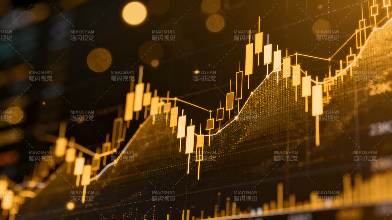 股票市場圖表分析波動-圖片
