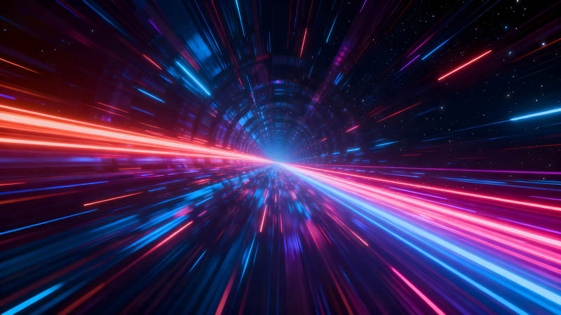 時空隧道光速旅行視覺效果-圖片