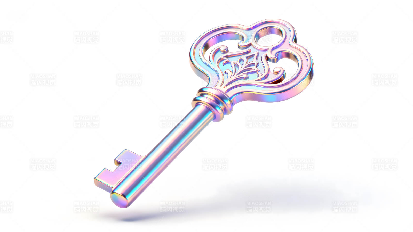 金屬彩色鑰匙設計藝術-圖片