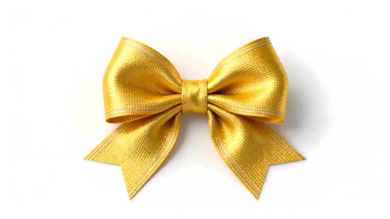 金色蝴蝶結細節(jié)展示-圖片