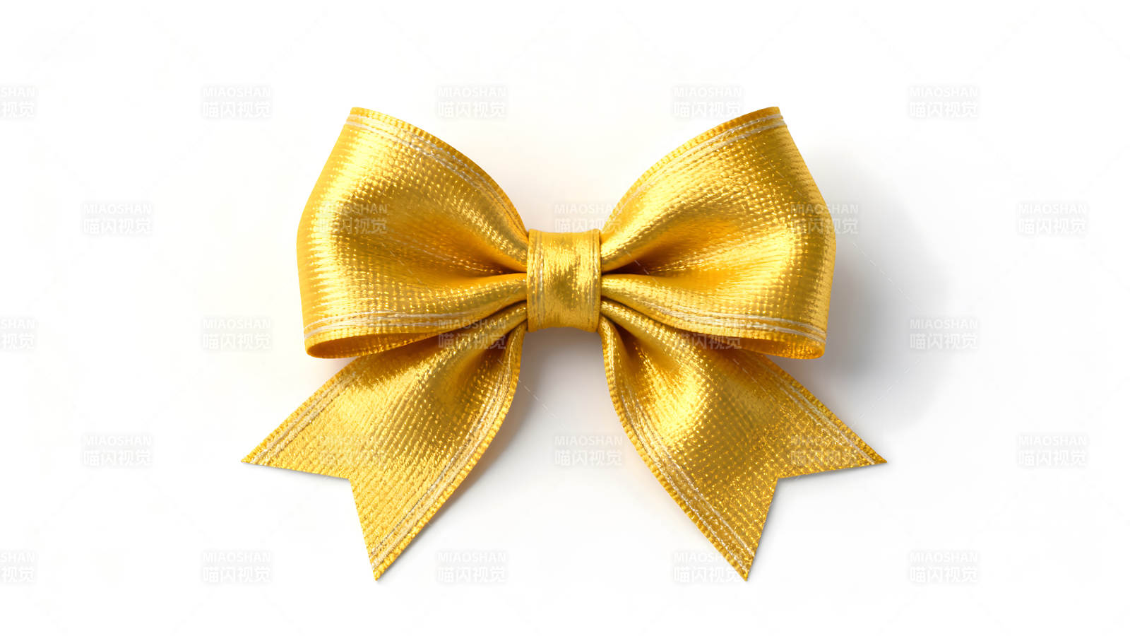 金色蝴蝶结细节展示-图片