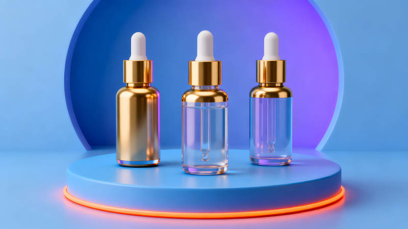 護(hù)膚精華液瓶子展示-圖片