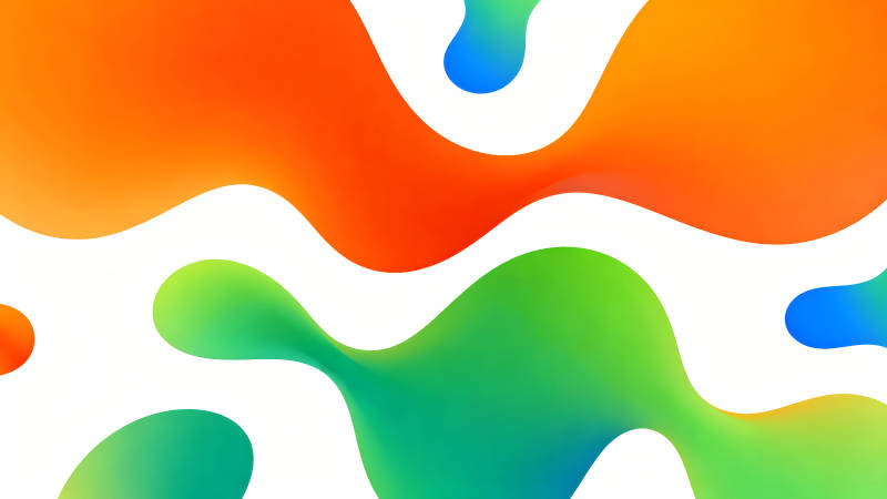 抽象流暢的彩色液體背景-圖片