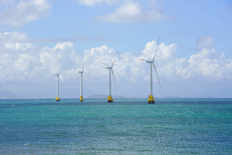 海上風(fēng)力發(fā)電-攝影圖