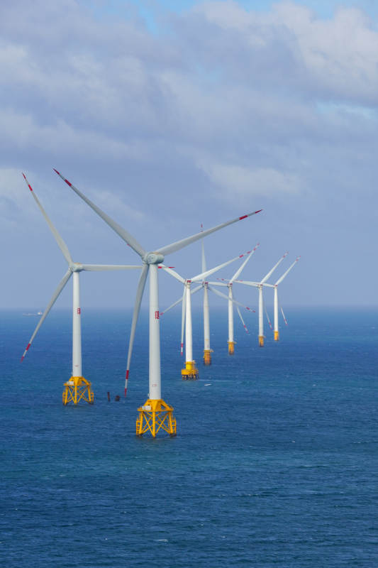 海上風(fēng)力發(fā)電場(chǎng)-攝影圖