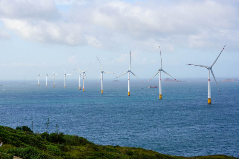 海上风力发电场-摄影图