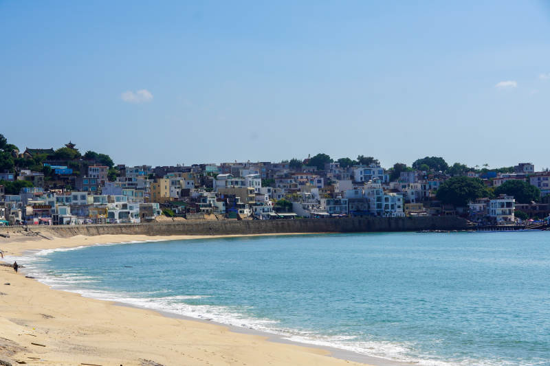 海濱小鎮風光-攝影圖