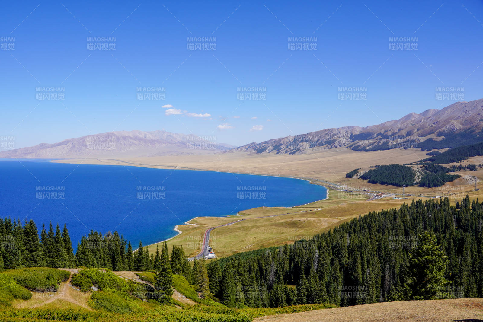 湖光山色美如畫圖片