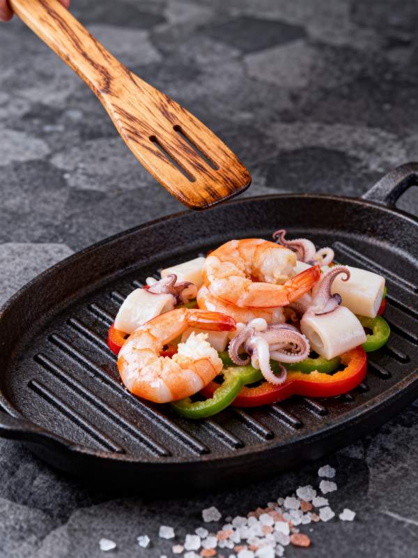 海鲜煎锅美味-图片