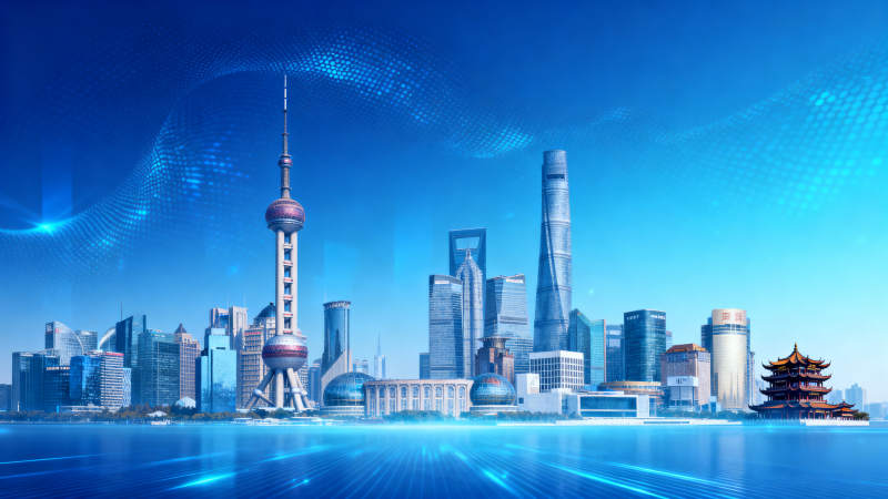 未來都市夜景-圖片