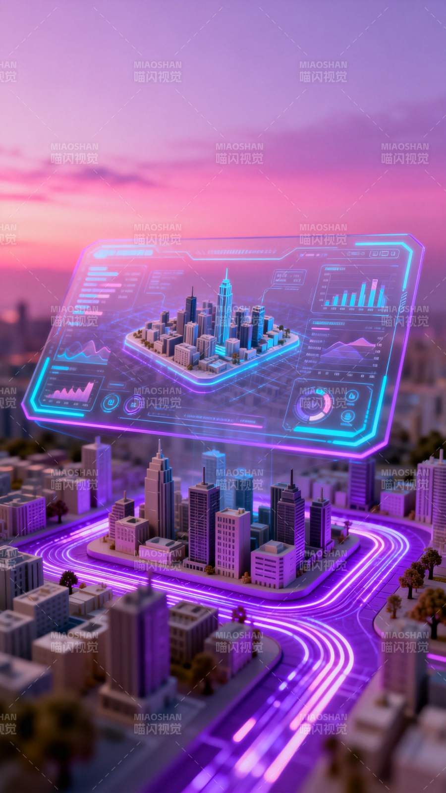 未来城市科技图景-图片