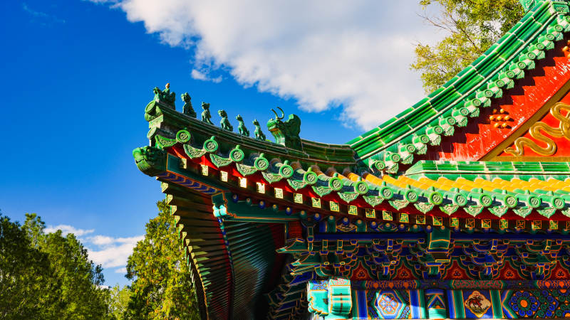 古建筑飞檐翘角-摄影图