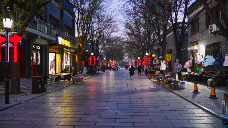 夜市灯火阑珊-摄影图