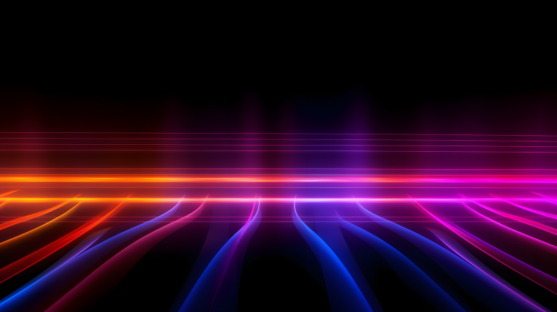 霓虹光影交錯圖片