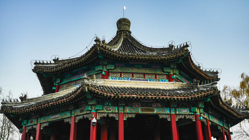 古建筑飞檐翘角图片