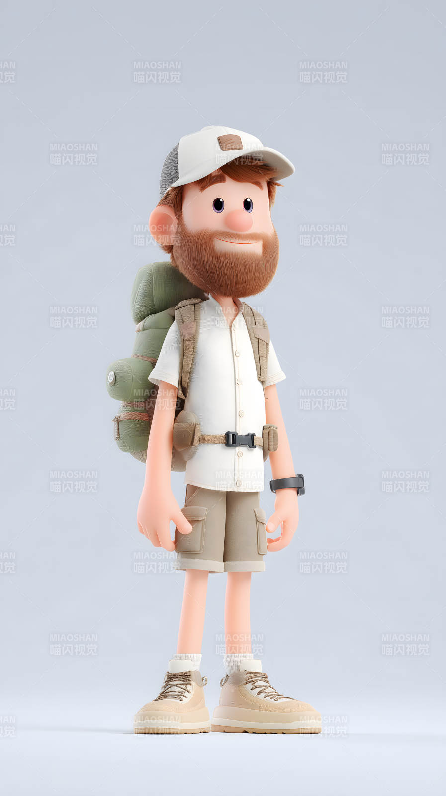 卡通登山者形象设计整体造型可爱有趣图片