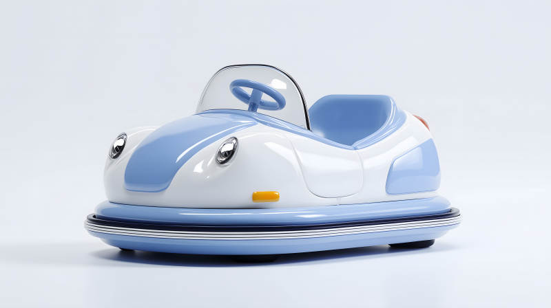 儿童电动车设计简约色彩清新图片