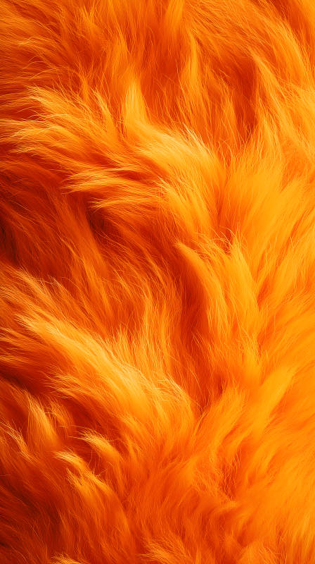 橙色毛发细节特写纹理图片
