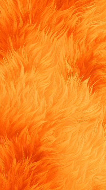 橙色毛发质感抽象背景图片