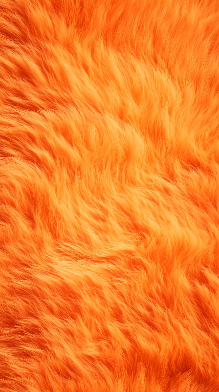 橙色毛绒质感细节丰富色彩饱满图片