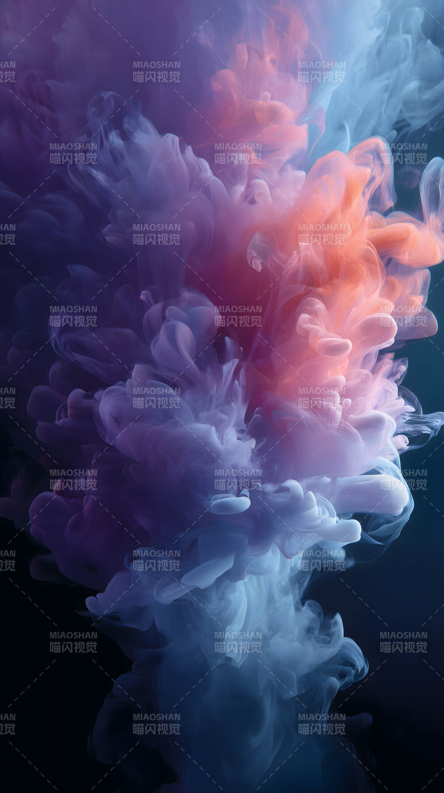 抽象烟雾梦幻唯美色彩图片