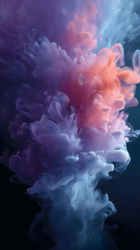 抽象烟雾梦幻唯美色彩图片