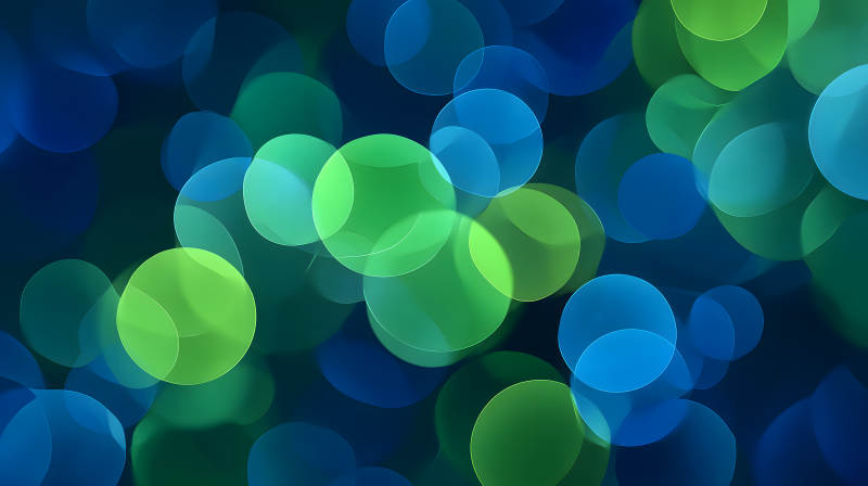 蓝色绿色光斑背景图图片